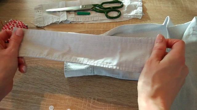 Как быстро укоротить рукава рубашки! смотреть онлайн