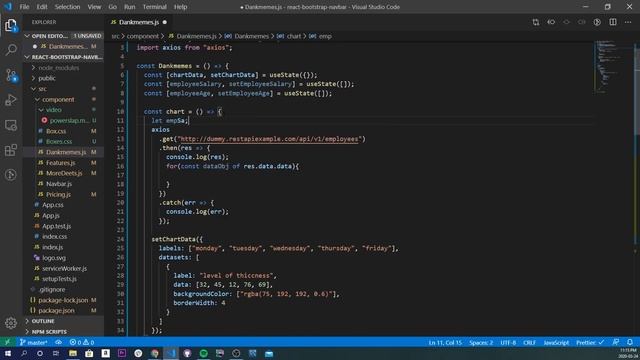 How to Render Dynamic Data Using An API In ChartJS & React Hooks смотреть онлайн