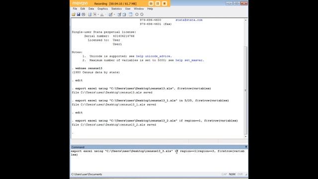 Stata export data to Excel смотреть онлайн