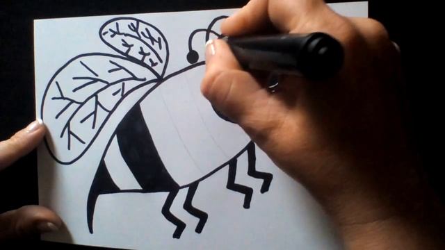 Как нарисовать осу - How to draw ossu Как нарисовать милые рисунки смотреть онлайн