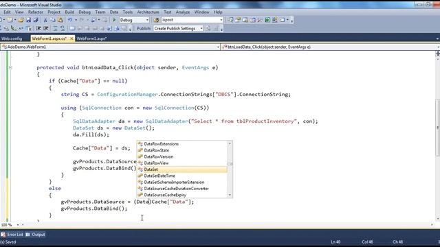 Caching dataset in asp.net - Part 12 смотреть онлайн