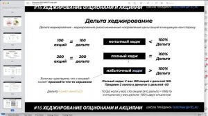 ❗ Хеджирование портфеля акциями и опционами. Урок 16