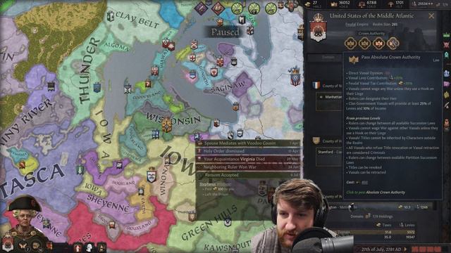 All my family members DIE besides one - Uniting the United States in Crusader Kings 3 смотреть онлайн