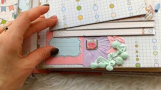 Скрапбукинг, альбомчик для маленькой Елизаветы! смотреть онлайн