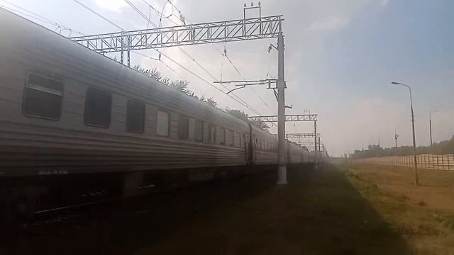 Электровоз ЭП2К-363 с пассажирским поездом №262 Архангельск - Адлер смотреть онлайн