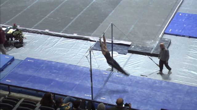 Army Gymnastics: Nathan Goff on High Bar at West Point Open 1-13-17 смотреть онлайн