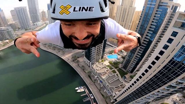 XLine Dubai. Zipline in Dubai Marina 2022 смотреть онлайн
