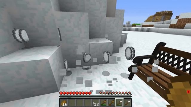 ☃️Нашу ДЕРЕВНЮ Полностью ЗАСЫПАЛО СНЕГОМ в Майнкрафте! Зимняя История Нубика Шеди и Лески!