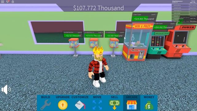 ЗАЛ ИГРОВЫХ АВТОМАТОВ! ROBLOX TYCOON смотреть онлайн