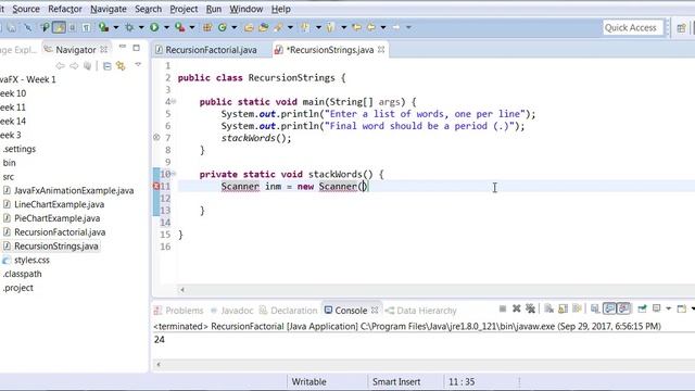 Java Recursion - String Example смотреть онлайн