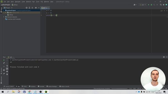 Python. Первая программа в PyCharm смотреть онлайн