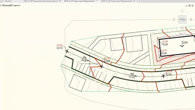 Autodesk Civil 3D оформление вертикальной планировки смотреть онлайн