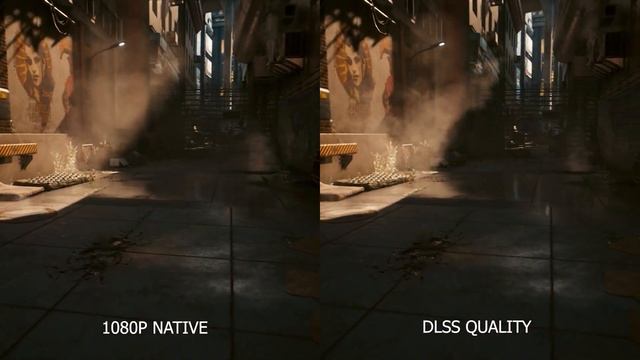 1080p NATIVE vs DLSS. Image quality comparison in Cyberpunk 2077 смотреть онлайн
