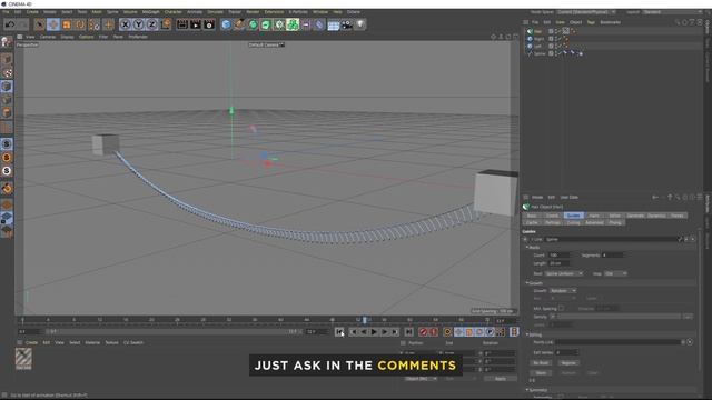 C4D Dynamic Tinsel - Christmas Cinema 4D Tutorial (Free Project)