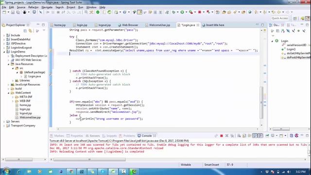 java web project using JSP, MYSQL and Servlet(login and logout) Part 2 смотреть онлайн