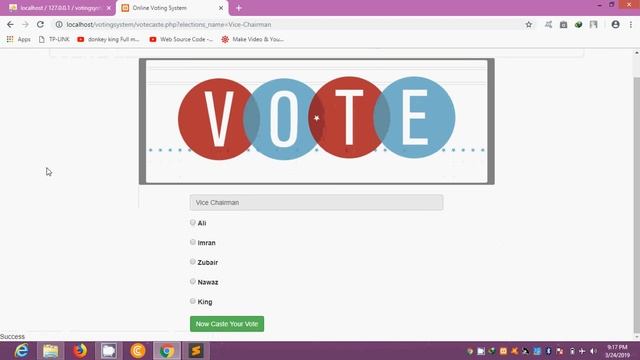 Online Voting System using PHP+SQL in urdu tutorials 032 смотреть онлайн