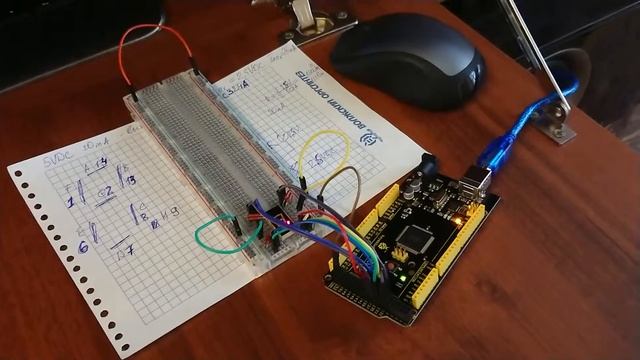 Arduino MEGA 2560 и АЛС324А смотреть онлайн