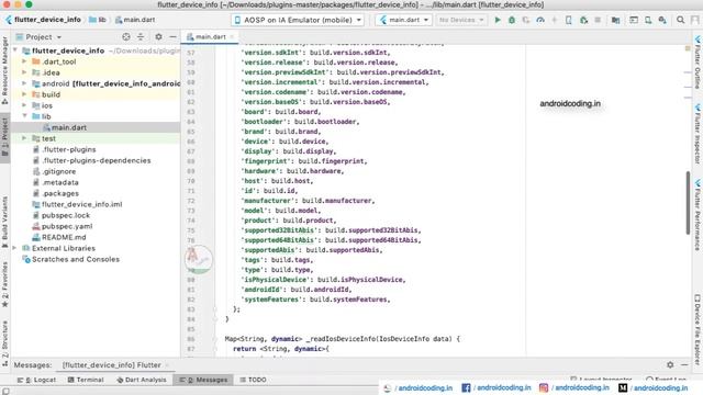 Flutter : Fetch device info on android and iOS | model, make, imei | flutter coding смотреть онлайн