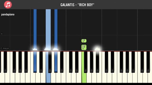Galantis - "Rich Boy" Piano Tutorial - Chords - How To Play - Cover смотреть онлайн