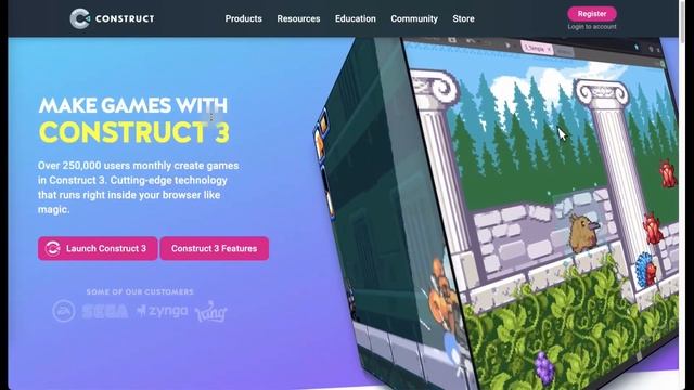 Уроки Construct 3 | Разработка игр | Урок №1 Введение смотреть онлайн