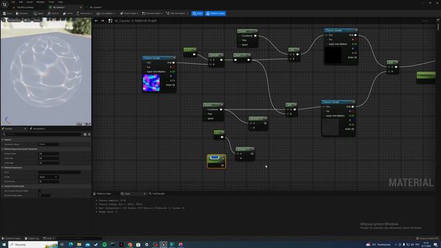 UE5 Decal material, caustic effect tutorial смотреть онлайн