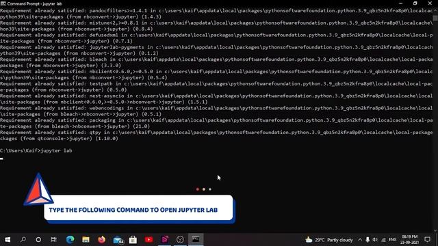 Install jupyter lab by pip commands | jupyter lab installation by cmd | python | dark kaif смотреть онлайн