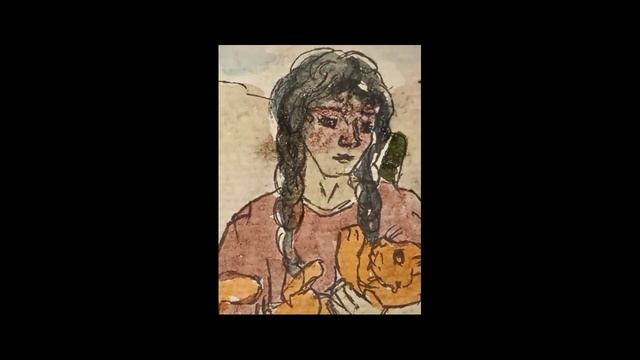 рисуем девушку в поле #арт #акварель #art #artist #drawing смотреть онлайн