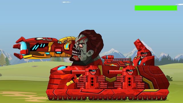 ⚔️ HYBRID VS ZOMBIE IRON MAN ⚔️| Tank Battle Royale | Мега танки VS Мега Босс - Мультики про танки смотреть онлайн