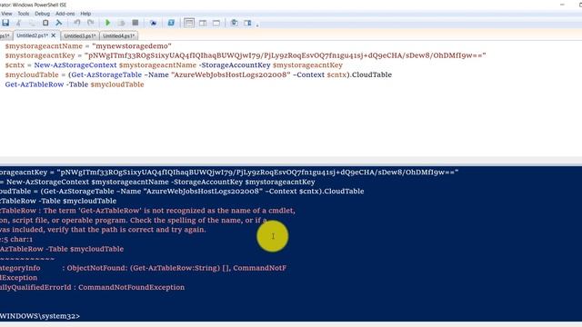 The term ‘Get-AzTableRow’ is not recognized as the name of a cmdlet | Get-AzTableRow Error смотреть онлайн