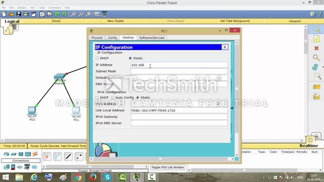 Cisco Packet Tracer создание сети предприятия
