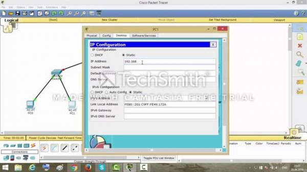 Cisco Packet Tracer создание сети предприятия