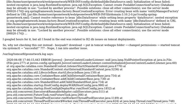 GIS: Problems to deploy latest version via Java installer and Tomcat8 inside OSGeoLive 13 VM смотреть онлайн