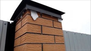 Крепление колпаков и отливов на монтажную пену