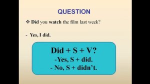 PAST SIMPLE - REGULAR VERBS