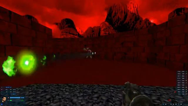 DOOM - Painkiller weapons mod (test with monsters from Brutal Doom) смотреть онлайн