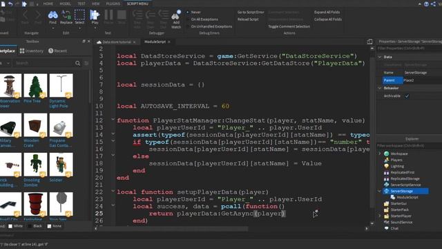 Saving Player Data - Roblox Studio смотреть онлайн