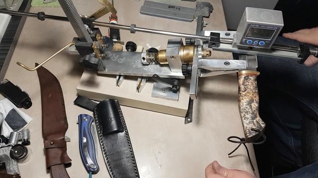 Заточка ножа А. Фоменко , со сталью N 690. смотреть онлайн