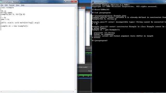 JAVA Constructor Video-1 смотреть онлайн