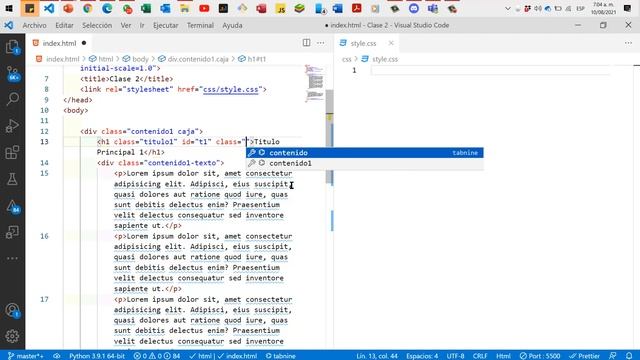 02 Conexión a CSS, Selectores y Modelo de caja смотреть онлайн
