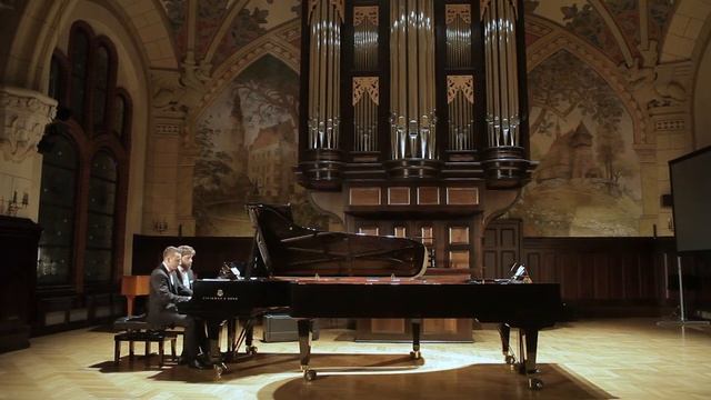 Edvard Grieg - Norwegian Dances op. 35 for piano four hands (Dombrova Piano Duo) смотреть онлайн