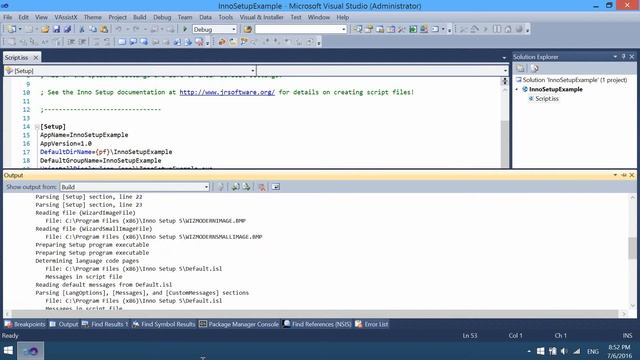 Inno Setup installers in Visual Studio смотреть онлайн