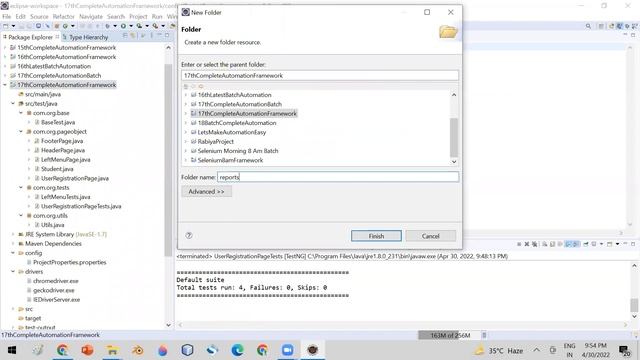 Selenium Framework Creation Part - 2 смотреть онлайн