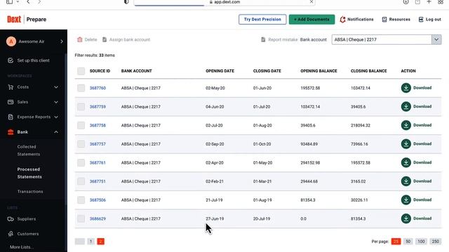 Convert many PDF bank transactions files with Dext & import it into Sage Accounting with one file. смотреть онлайн