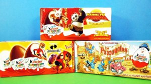 Раритетные Киндер Сюрпризы #4! СУПЕРСЕМЕЙКА, Кунг Фу Панда, Пираты-попугаи! Kinder Surprise unboxing