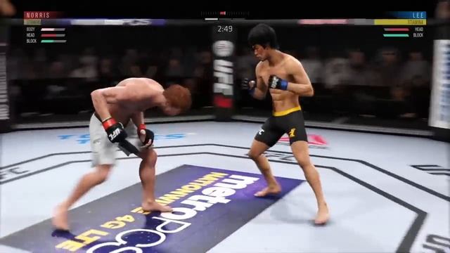 Chuck Norris vs. Bruce Lee (EA Sports UFC 3) - CPU vs. CPU - Crazy UFC ?? смотреть онлайн