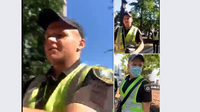 Полицейский Авакова украинке: "Ты зал*па конская!" смотреть онлайн