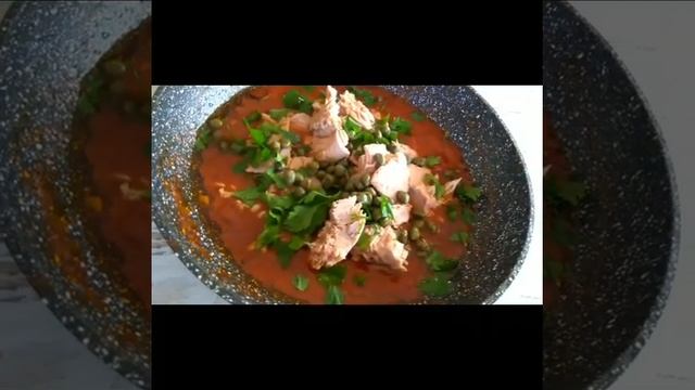 24. Рецепт: Спагетти в томатном соусе с консервированным тунцом. Готовим быстро и вкусно смотреть онлайн