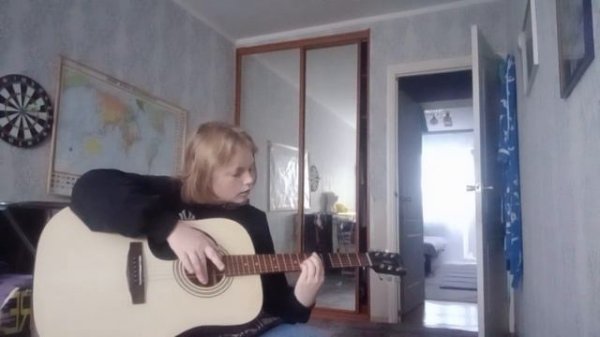 Луна-аленочка швец (недокавер на гитаре)
