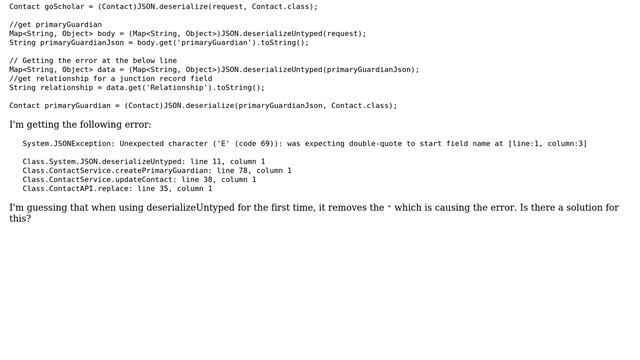 Salesforce: Parsing nested json in apex смотреть онлайн