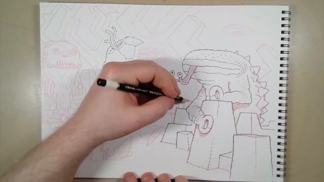 Drawing with Andy #50: Big Kaiju Meetup смотреть онлайн